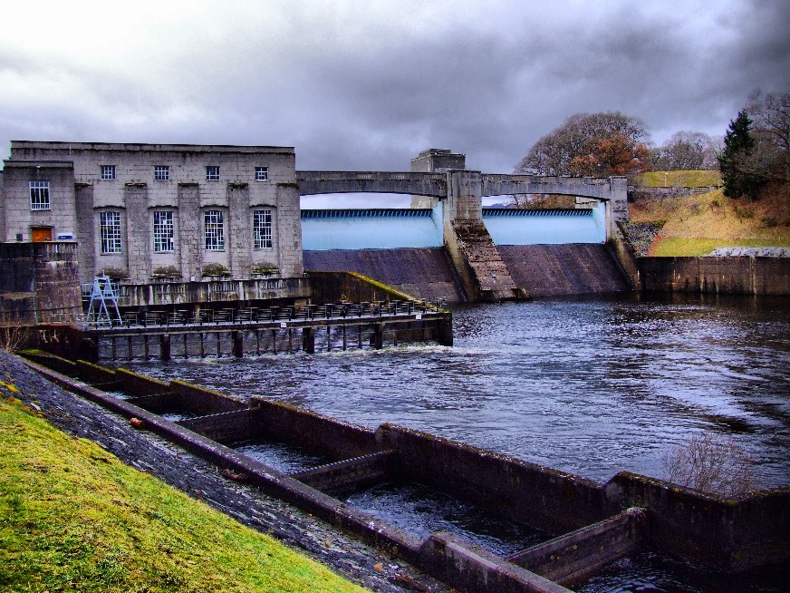 Hydropower station at Pitlochry